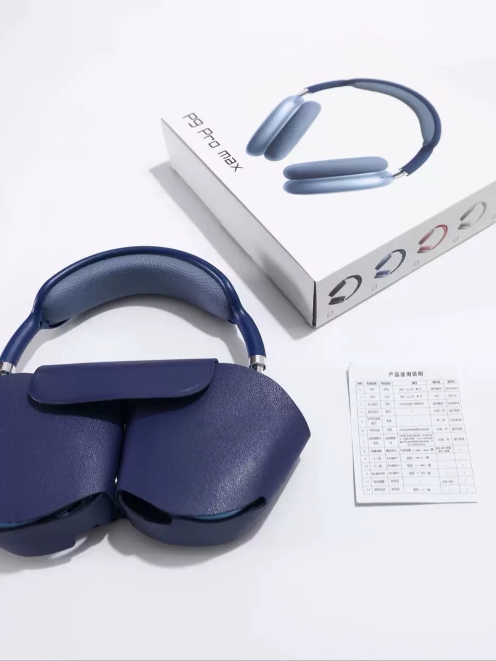 Wireless Over-Ear Headphones - Navy Blue